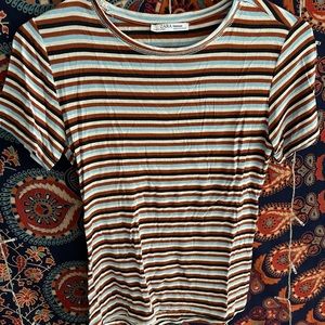 striped zara t shirt